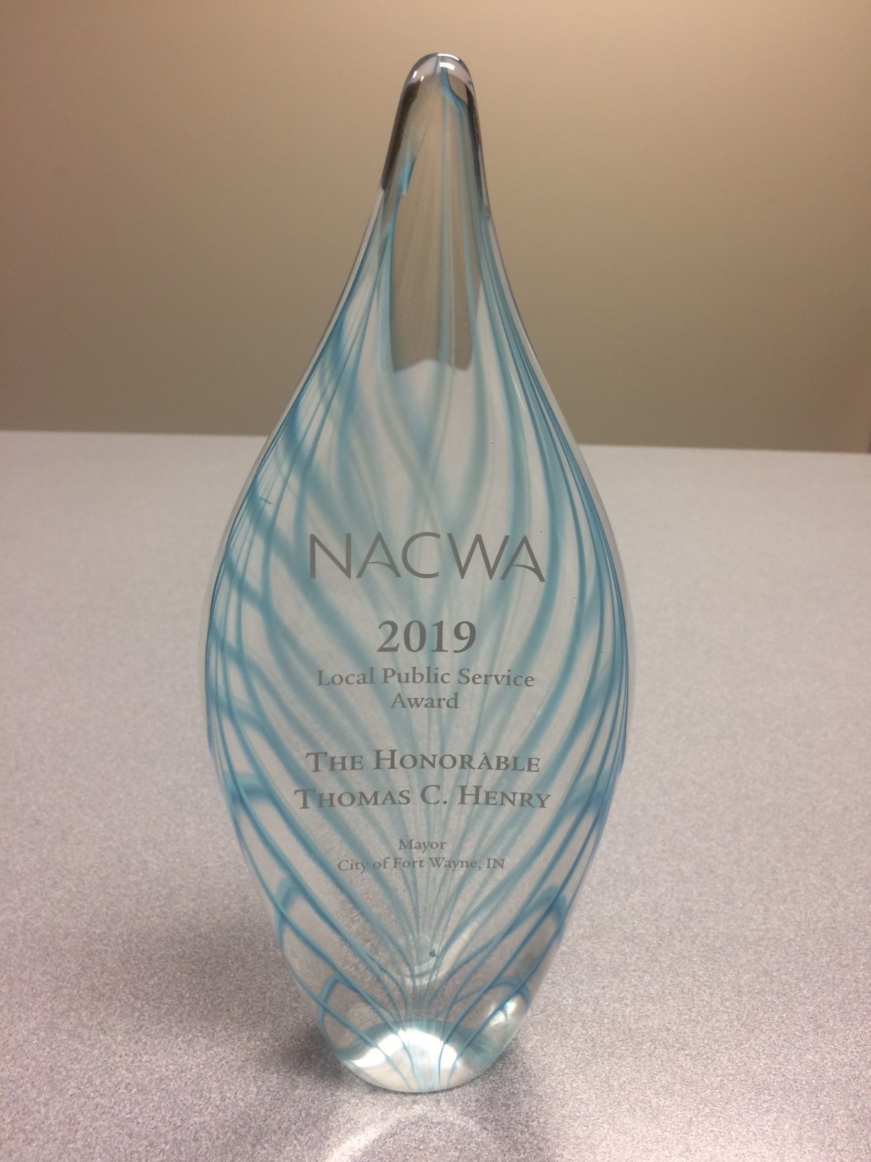 Mayor Henry Receives National Environmental Achievement Award